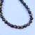 Boybeads 27" Men's 10mm Tiger Eye & Hawk's Eye Beaded Necklace – Focus, Strength & Protection