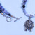 26" BoyBeads 8mm Sodalite, Black Onyx & Pharaoh Pendant Necklace