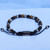 Steve Adjustable Boybeads 6mm faceted tigers eye + hematite Beaded Bracelet by BOYBEADS