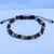 Steve Adjustable Boybeads 6mm faceted tigers eye + hematite Beaded Bracelet by BOYBEADS