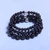 The Dark Knight Gift Set of 3 BOYBEADS Matte + Polished Black Obsidian Men's Beaded Bracelets