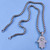 Hand of Fatima 24" Stainless Steel CZ Statement Hamsa Fashion Jewelry Necklace