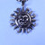 'Helios' Boybeads 24" Sun Pendant Stainless Steel Statement Necklace
