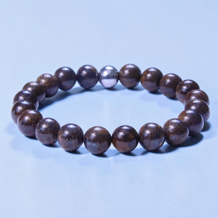 "Dexter" BOYBEADS NYC 10mm bronzite handmade beaded bracelet for guys
