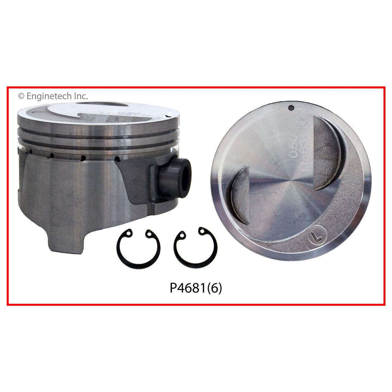 Enginetech P4681(6) Piston Set P4681(6) | Engine Parts 4 Less