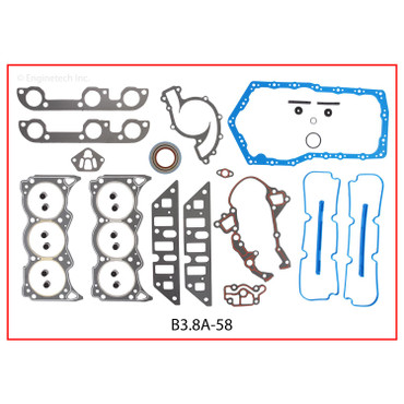 B3.8A-58 Gasket Set - Full