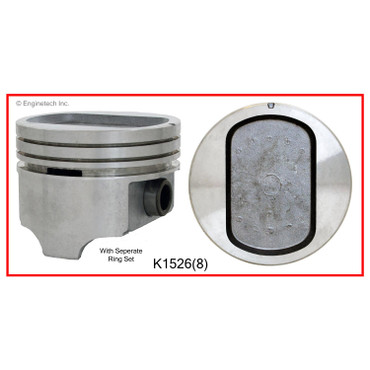 K1526(8) Piston And Ring Kit