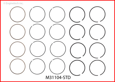 M31104 Piston Ring Set