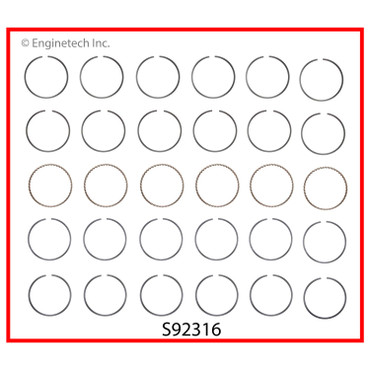 S92316 Piston Ring Set