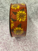 Rust Linen/Fall Sunflowers # 40 x 50 yards