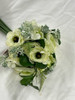 ranunculus/peony/hydrangea bouquet (cream/green)