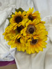 sunflower bush x6 small (gold) 