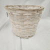 8" Whitewash Pot Cover with Sewn In Lining