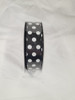 Black and White Polka Dots, Satin Ribbon #9, Wired, 50 yards