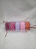 5 pack of Sheer ribbon with Dots
