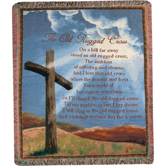 The Old Rugged Cross Tapestry Throw