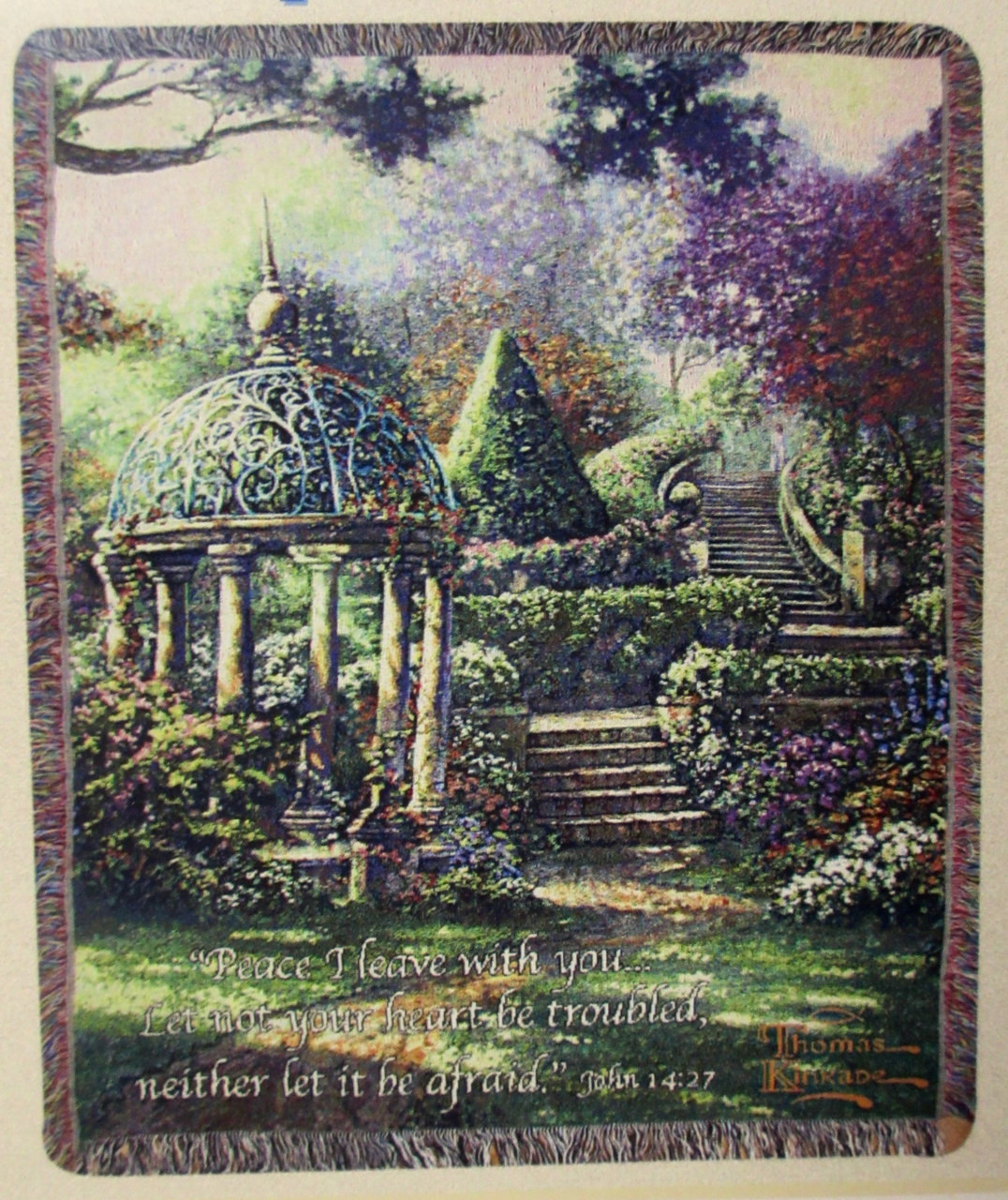 Gazebo of Prayer Tapestry Throw