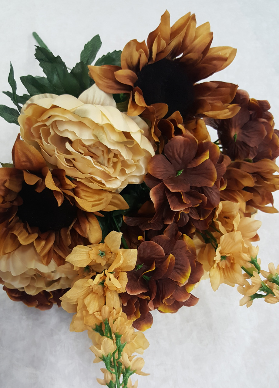 Sunflower/ Hydrangea/ Delphinium/ Peony Bush