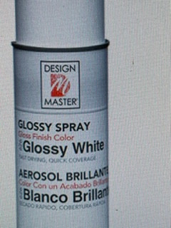 glossy white spray