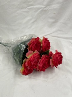 red french ranunculus silk flowers