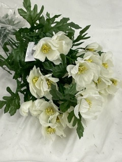 white cosmos bush silk flowers 