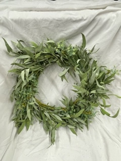green mix seeded euc wreath