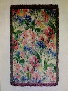 Watercolor Birds and Butterflies tapestry and throw