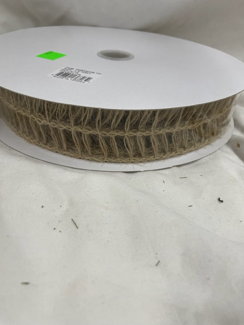 natural open weave burlap #9x50yd ribbon