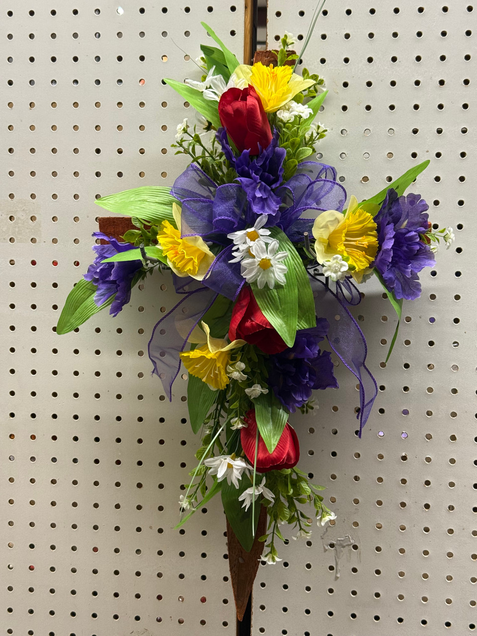 Decorated Cross 24" Spring