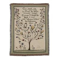 Serenity Prayer Tapestry Throw
