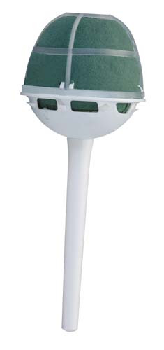 Cage filled with OASIS® Floral Foam Maxlife to provide a continuous water source for bouquets that live up to 50% longer than in any other design mechanic

Rigid plastic construction supports the weight of flowers and allows a variety of bouquet designs
Rounded cage optimizes depth and dimension to bouquets
Features a waterproof, shatterproof plastic handle
7"L x 2-3/4"D
6 per box