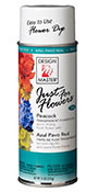 Translucent spray flower dye changes the color of any flower in an instant with natural looking results.