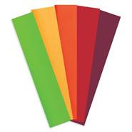 Tropical Assortment-citrus, sunglo yellow, tangerine, raspberry, plum  $51.90 (400 sheets)