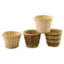 4" Natural Bamboo Pot Cover