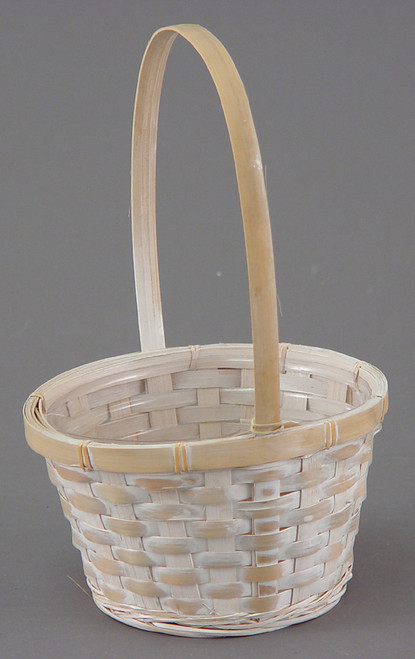 6" White WashBasket