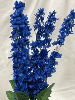 blue loosestrife bush x 6 silk flower