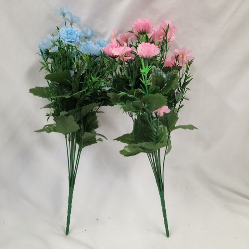 Mixed Pom Pom Filler Bush - Pink/Blue