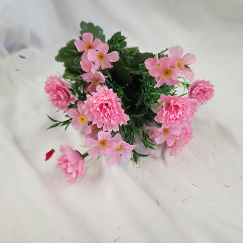 Mixed Pom Pom Filler Bush - Pink/Blue