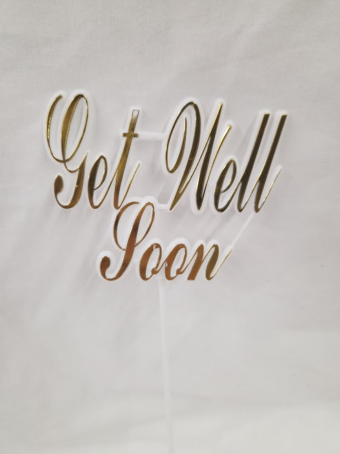 Get Well Soon Pick - Gold