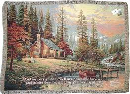 A Peaceful Retreat Tapestry Throw