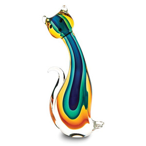 Badash Colorful Cat Handcrafted Rainbow Art Glass Figure SKU:GM23771
Available at diamondbayjewelers.com