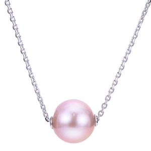Fresh Water Cultured Pearl Pink Nucleated Movable Necklace.  SKU: 667551-NQ.  Available at DiamondBayJewelers.com