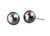 18k white gold 11mm Tahitian pearl stud earrings with 18k Protector backs available at www.diamondbayjewelers.com SKU:6032401