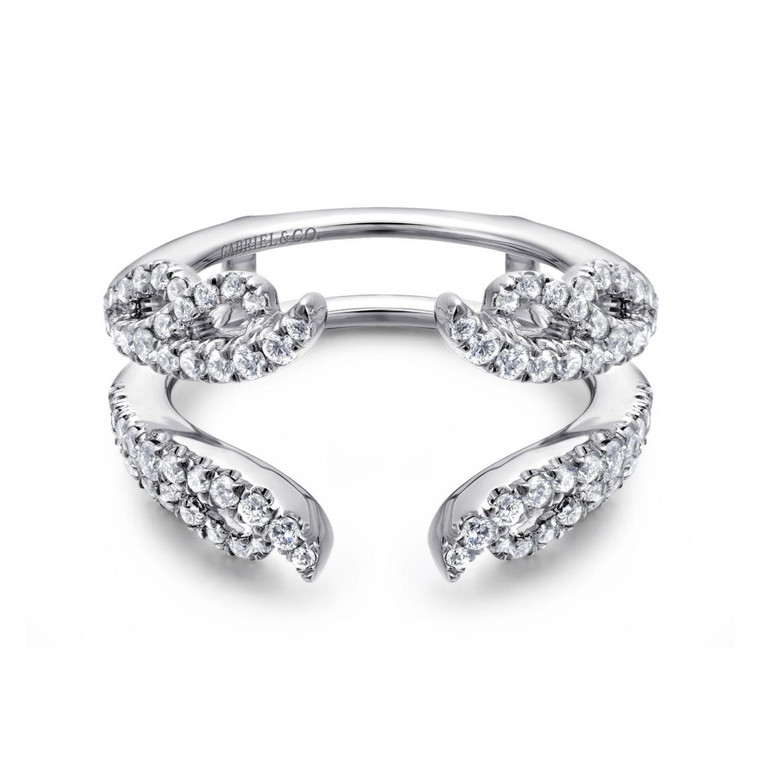 Gabriel & Co. 14K White Gold Diamond Ring Enhancer Contemporary.  SKU: 10890.  Available at DiamondBayJewelers.com