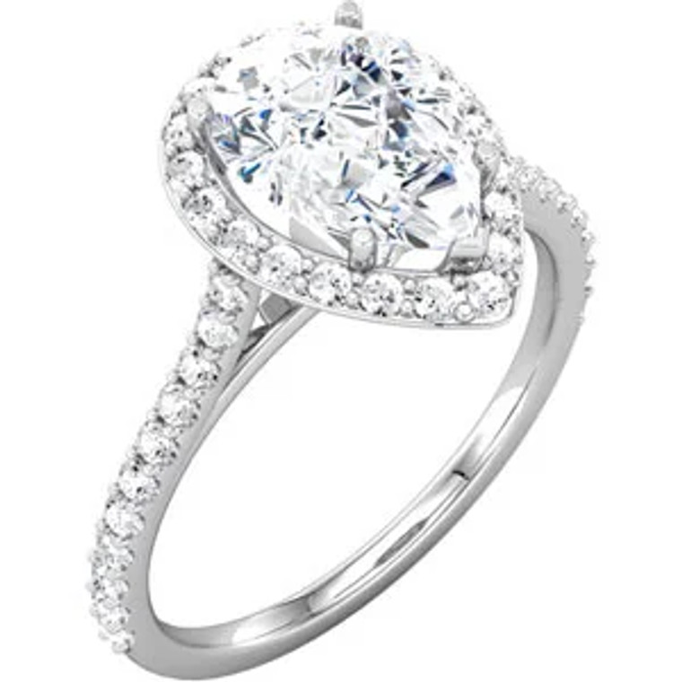 Sapphire & Diamond 14K White Gold Engagement Ring. SKU: 338170.  Available at Diamond Bay Jewelers.com