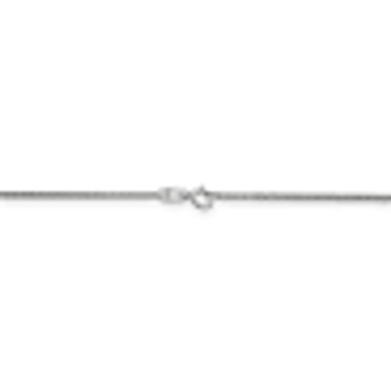 14k White Gold 1.3mm Curb Pendant Chain 24 Inch. SKU:795579.  Available at Diamond Bay Jewelers.com