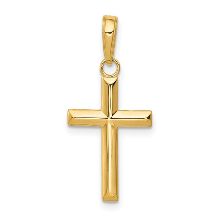 14k Small Cross Pendant.  SKU: 132201.  Available at DiamondBayJewelers.com