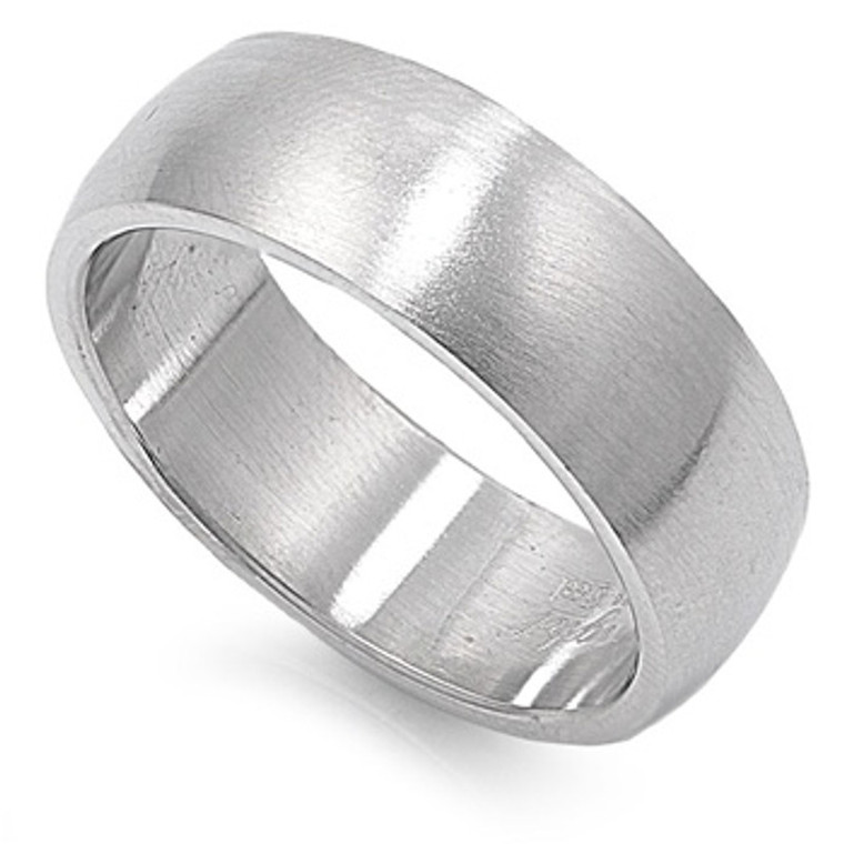Stainless Steel Band Ring.  SKU: 124098.  Available at DiamondBayJewelers.com