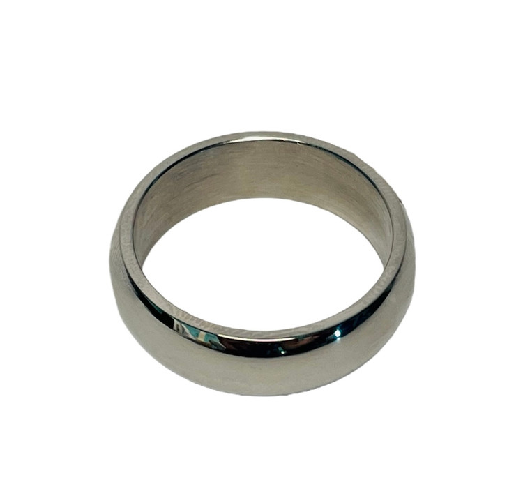 Stainless Steel Ring Band 7mm.  SKU: 126098.  Available at DiamondBayJewelers.com