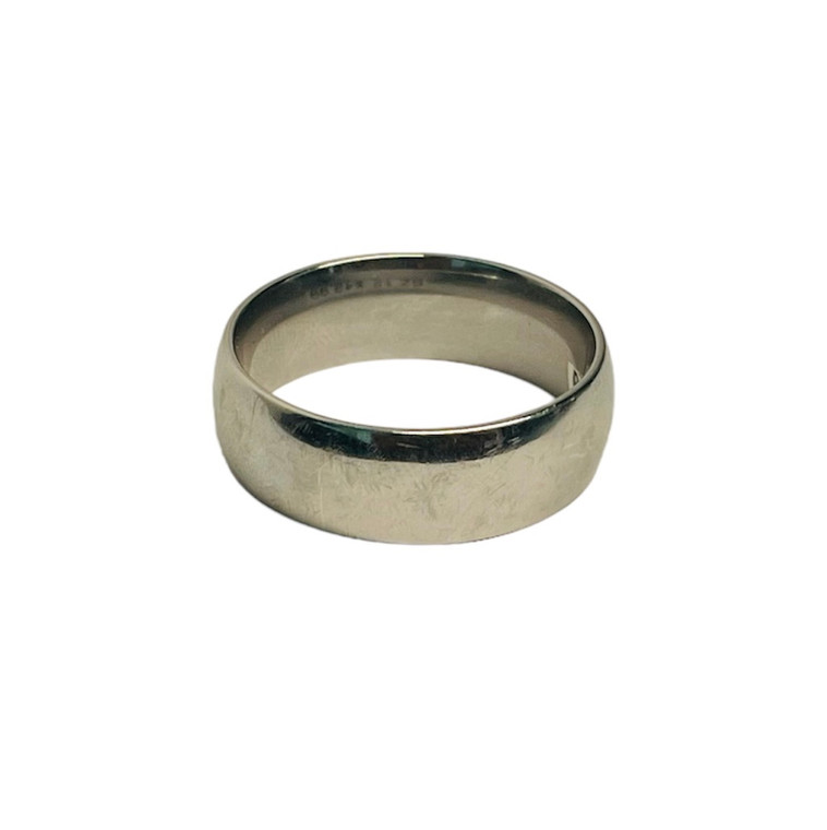 Stainless Steel Ring Band 8mm.  SKU: 123809.  Available at DiamondBayJewelers.com